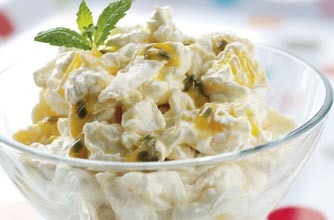 2 Minutes Fruit Cream recipe at PakiRecipes