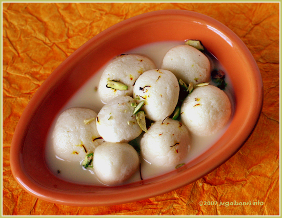 Rasmalai recipe at PakiRecipes