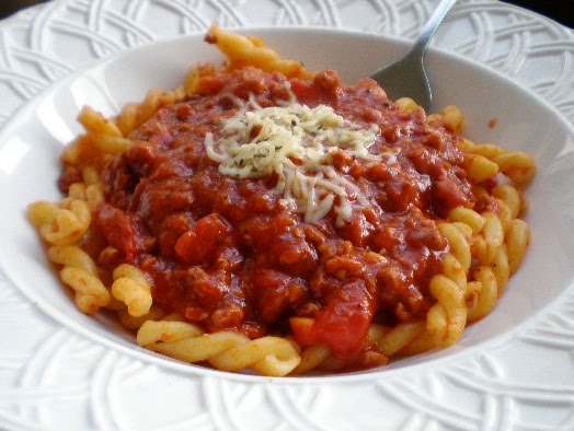 Spaghetti With Spicy Meat Sauce recipe at PakiRecipes