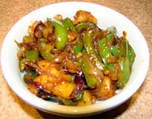 Shimla Mirch Ki Sabzi at PakiRecipes.com