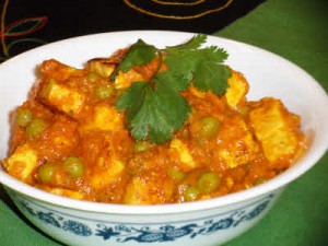 Matar Paneer (Cottage Cheese And Peas)