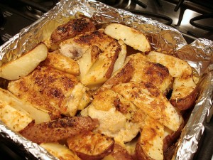 Chicken And Potatoes Roast recipe