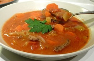 Mutton With Tomatoes recipe