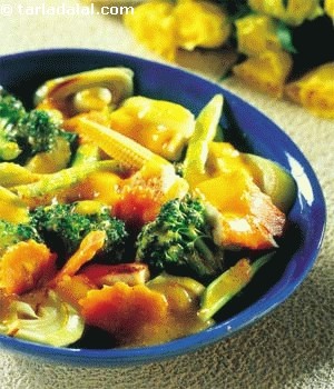 Vegetables In Chilli Mustard Sauce