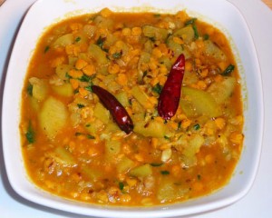 Channa Dal With Green Capsicum recipe