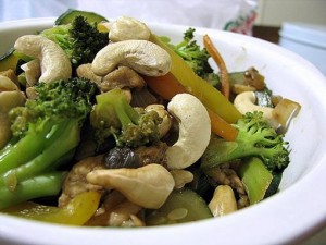 Vegetables And Cashew Stir Fry recipe