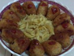 CHICKEN WITH POTATO ROLLS at PakiRecipes.com