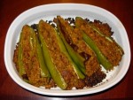 FRIED QEEMA WITH STUFFED GREEN CHILLIES at PakiRecipes.com